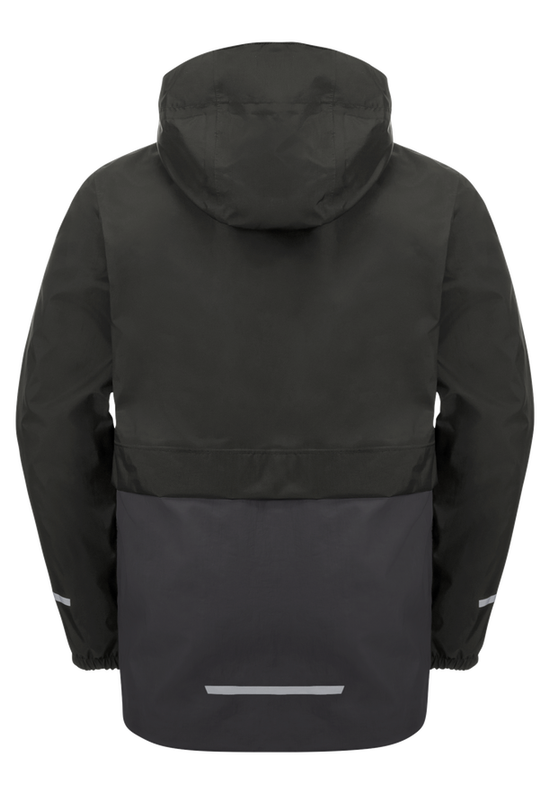 RAINY DAYS 2L JKT K granite black 116 Kids rain jacket JACK WOLFSKIN