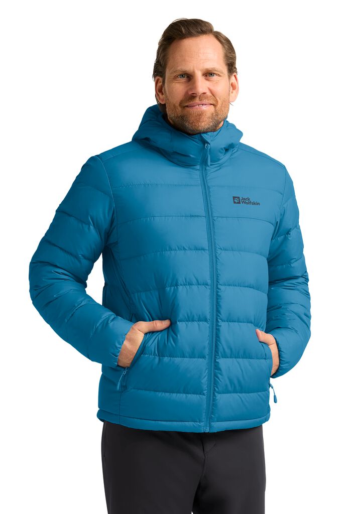 ATHER DOWN HOODY M RDS aurora blue XL Men's down jacket Men's
