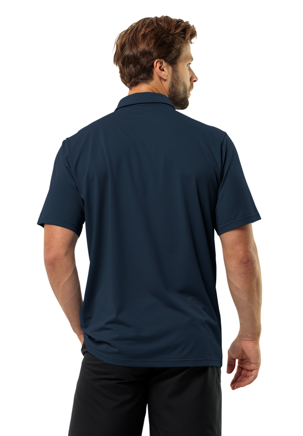 DELGAMI POLO M night blue L Men s polo shirt JACK WOLFSKIN