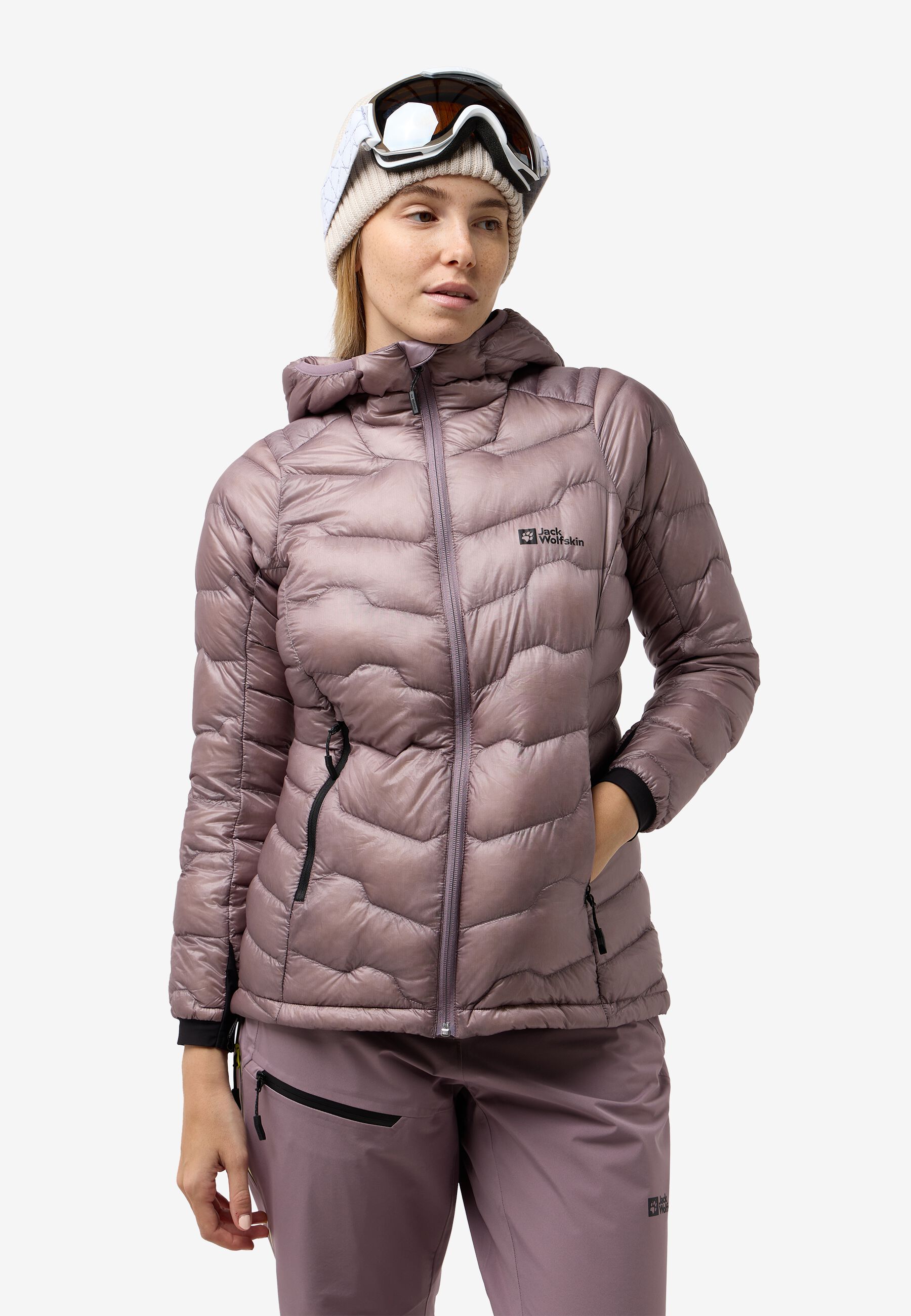 ALPSPITZE DOWN HOODY W wild blossom S Women's down jacket