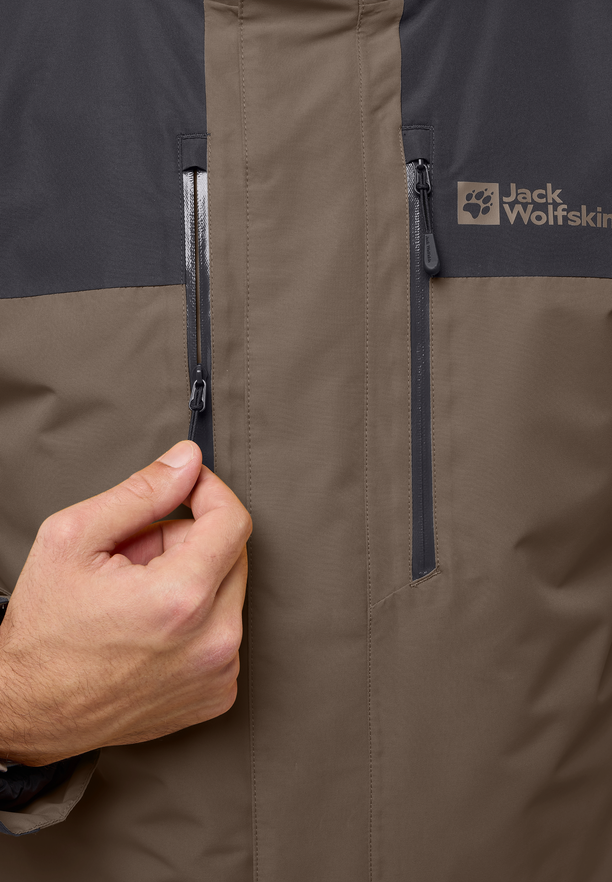 JASPER 3IN1 JKT M cold coffee 2XL JACK WOLFSKIN