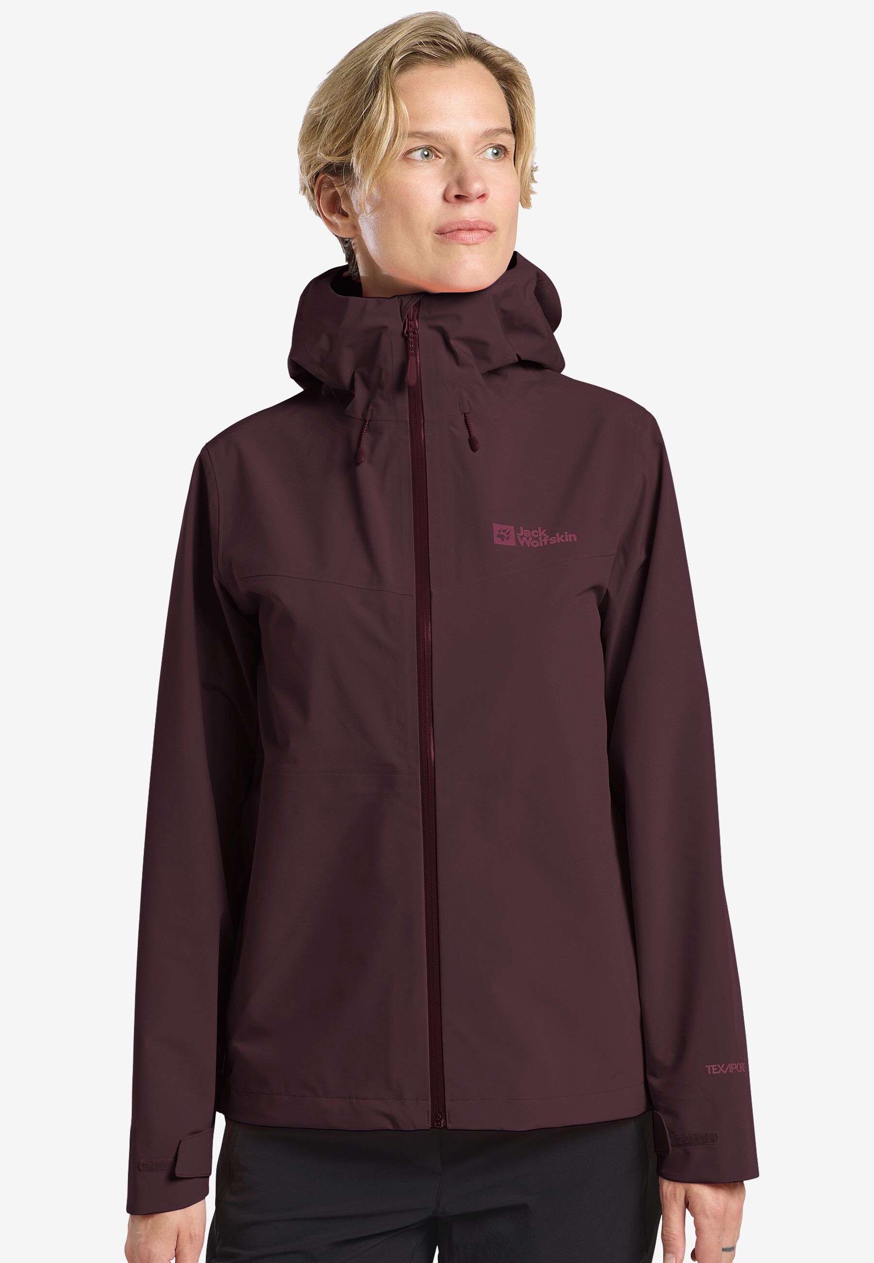 HIGHEST PEAK 3L JKT W amaranth M Hardshell rain jacket women