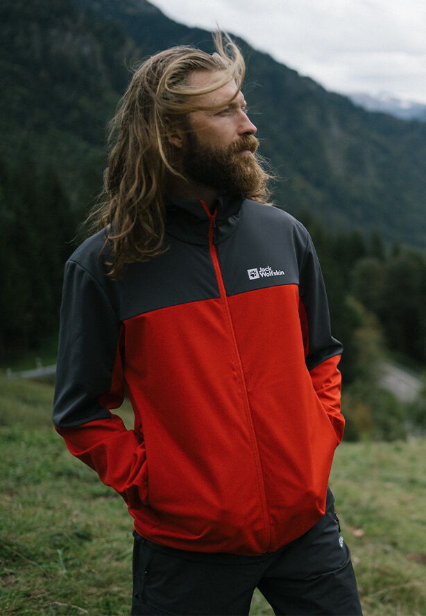 FELDBERG HOODY M adrenaline red XXXL Men's softshell jacket