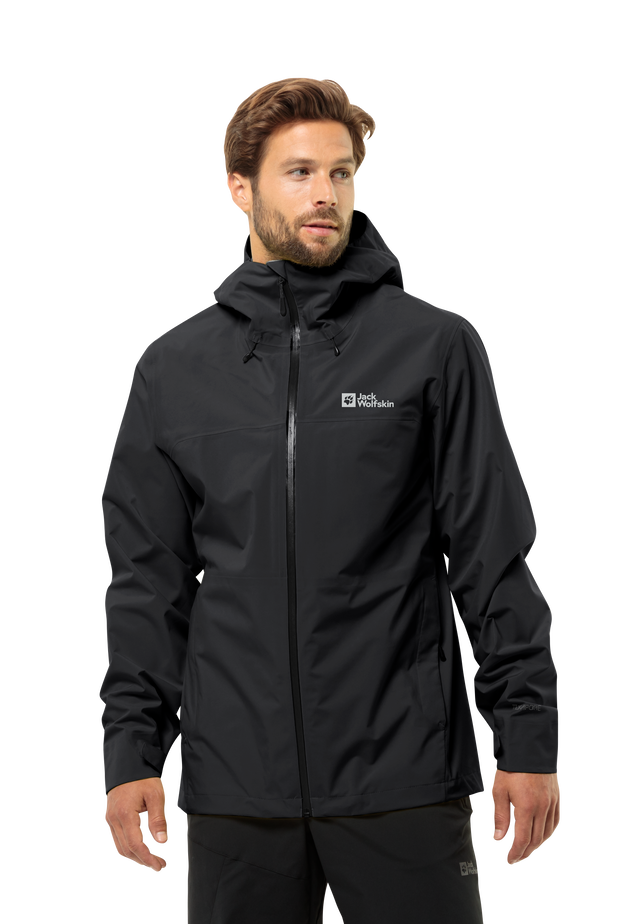 HIGHEST PEAK 3L JKT M black XXL Men s rain jacket JACK WOLFSKIN