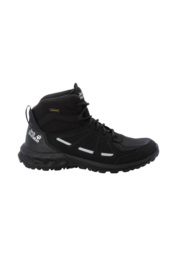 WOODLAND 2 TEXAPORE MID W Black Grey 35.5 Women s waterproof hiking shoes JACK WOLFSKIN