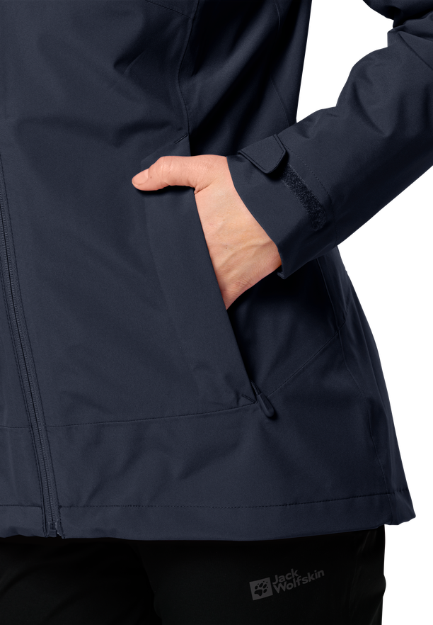 MOONRISE 3IN1 JKT W night blue S JACK WOLFSKIN
