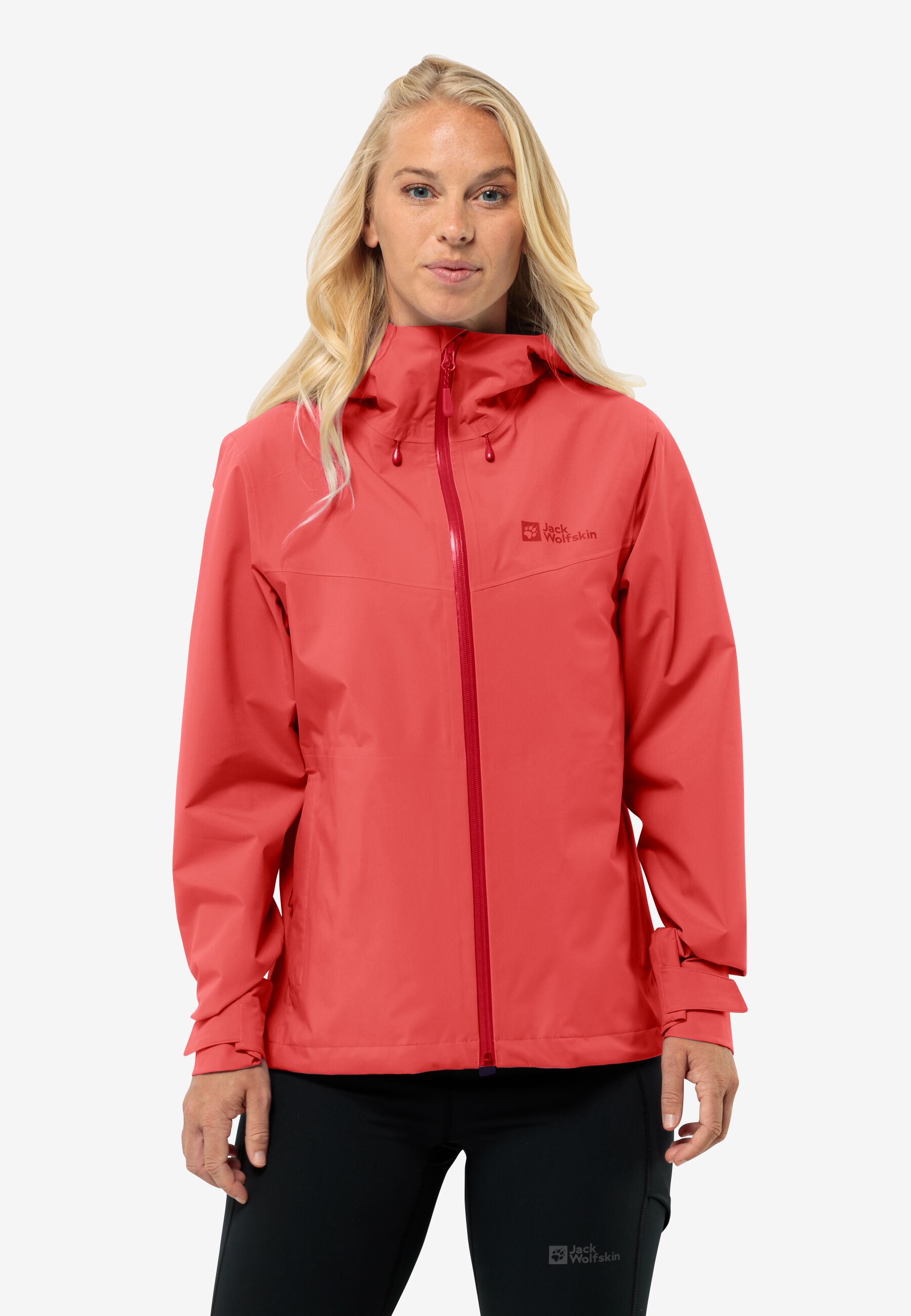 3in1 Jacke Jack Wolfskin Damen Regenjacke Rot HIGHEST PEAK 3L JKT