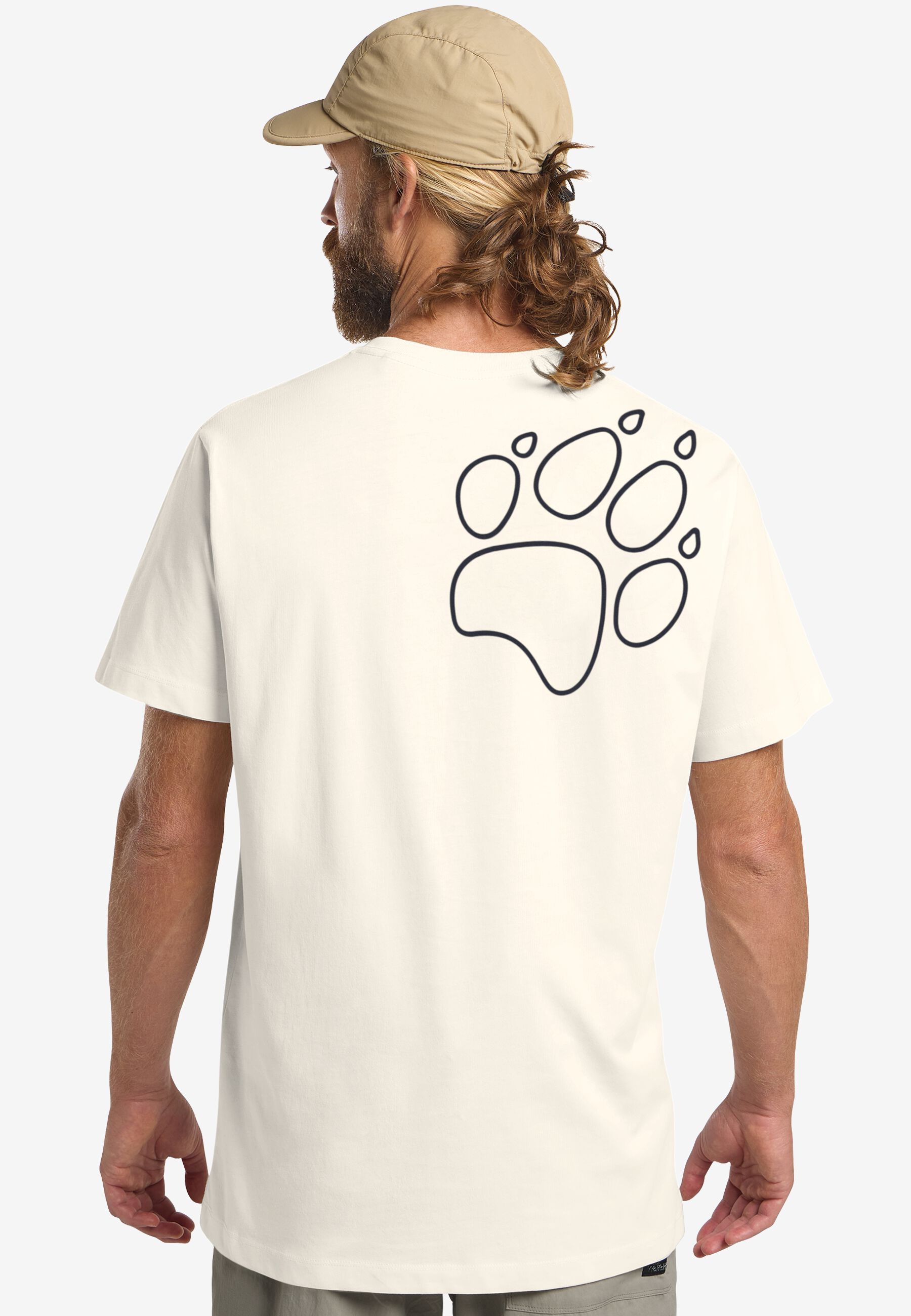 PAW TIME T M cotton white L Men s organic cotton T shirt Men s PAW TIME T M cotton white L Men s organic cotton T shirt Men s