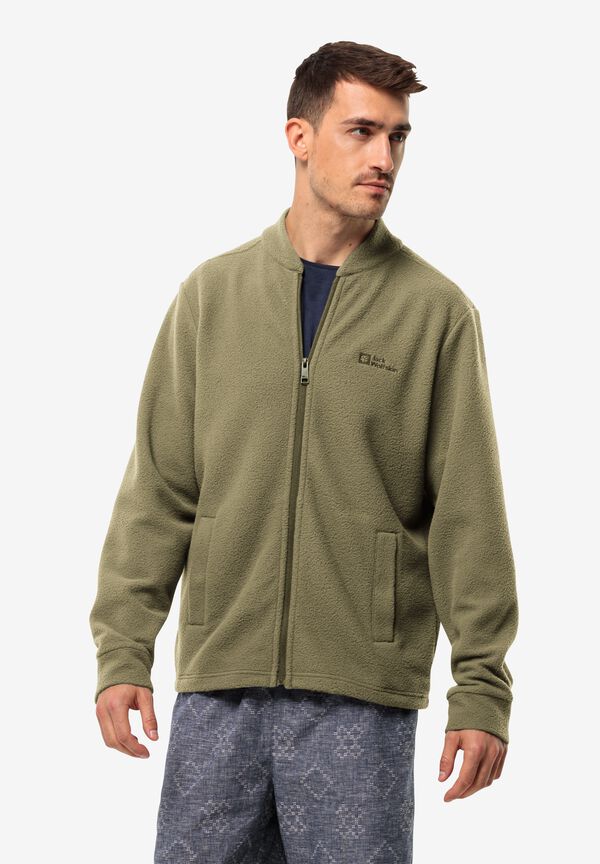 LIGHT CURL JKT M Bay Leaf M Men's fleece jacket Men's fleece