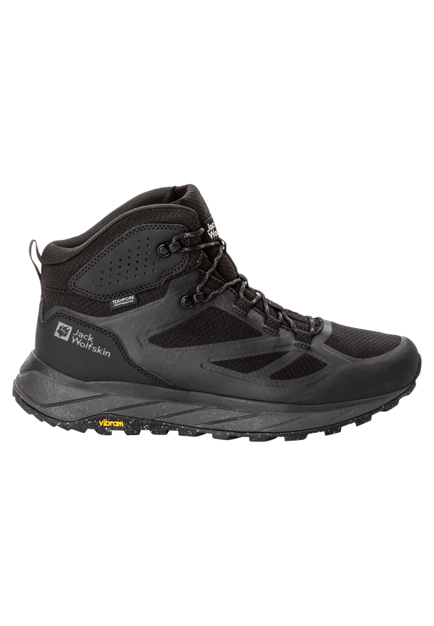 TERRAVENTURE TEXAPORE MID M black 42 Men s waterproof hiking shoes JACK WOLFSKIN