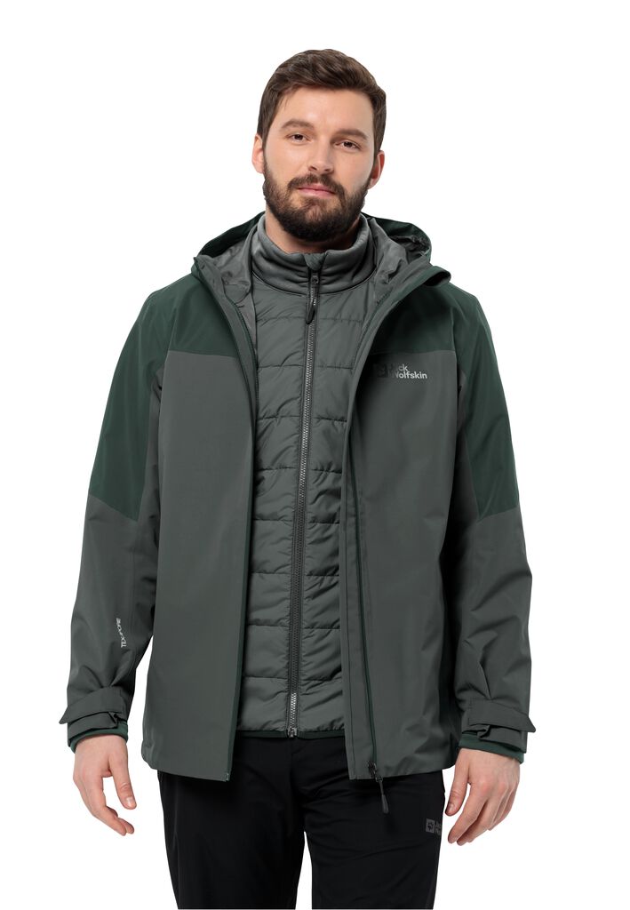 GLAABACH 3IN1 JKT M slate green L Men's 3-in-1 jacket Men's