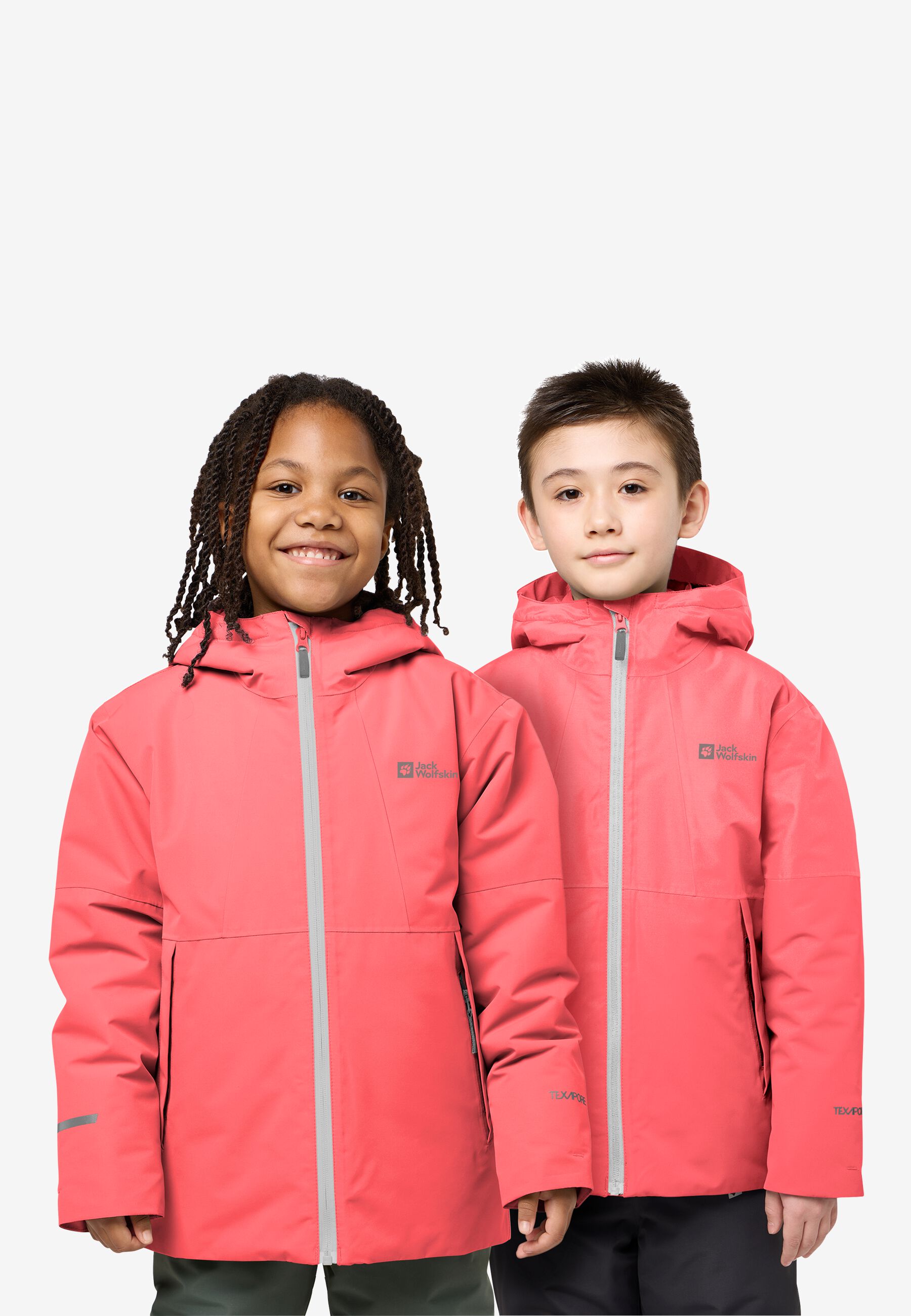 ACTAMIC 2L INS JACKET K sunset coral 176 Kids' winter jacket