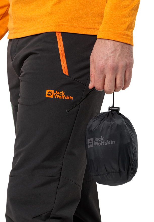 RAINY DAY PANTS black 6001 XL Overtrousers JACK WOLFSKIN