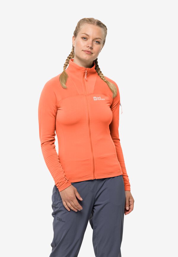 PRELIGHT FZ W Digital Orange S Women's fleece jacket Women's