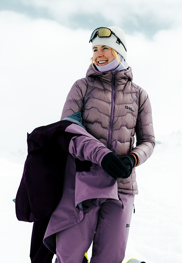ALPSPITZE DOWN HOODY W - wild blossom S - Women's down