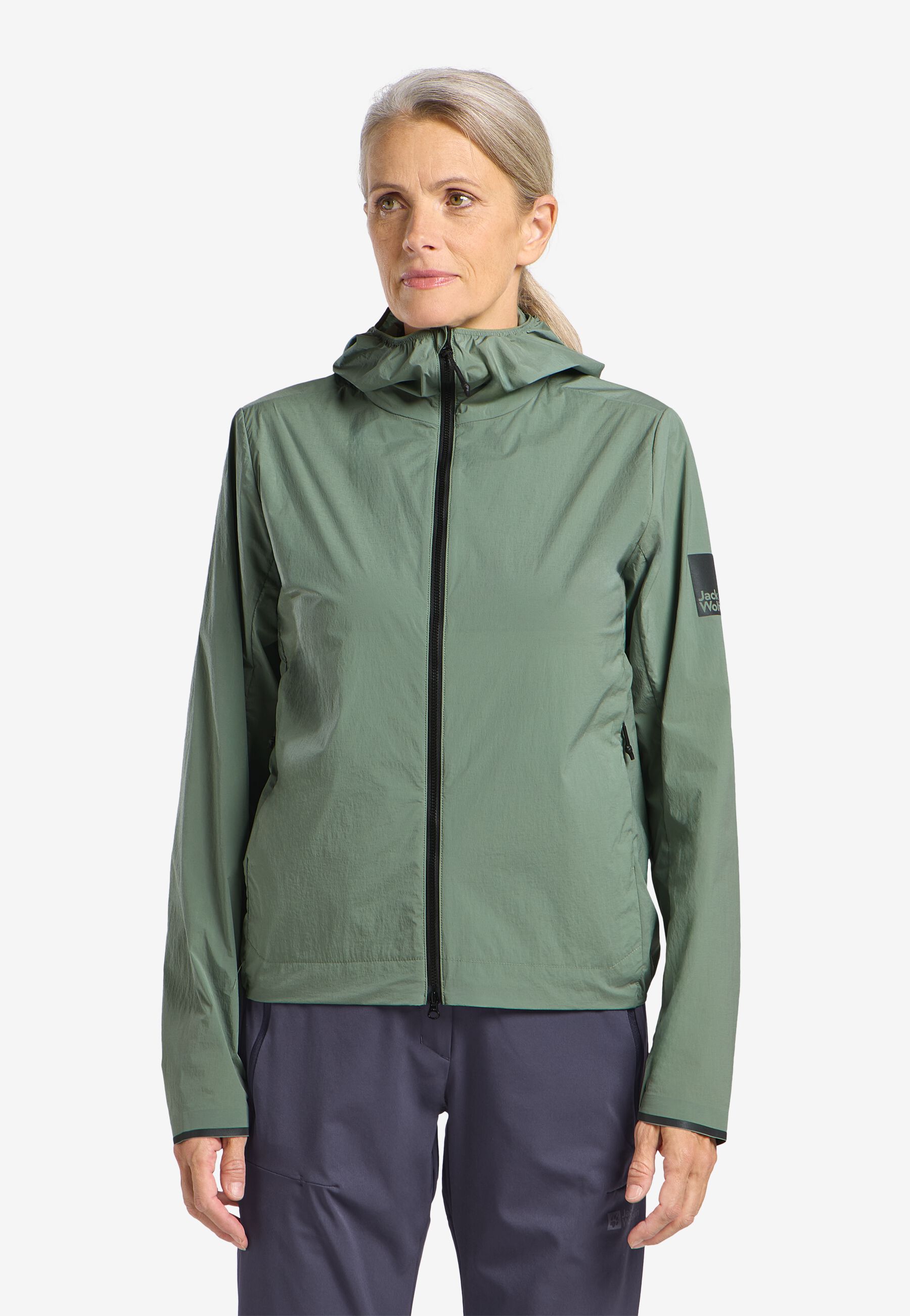 BIKE COMMUTE WIND JKT W eucalyptus XS Women's softshell jacket
