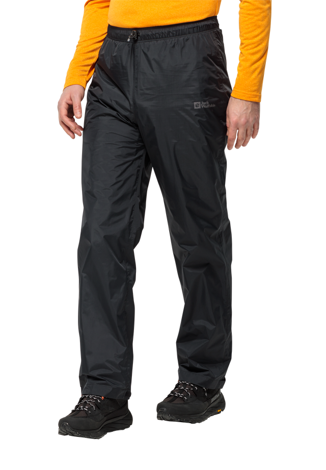 RAINY DAY PANTS black 6001 XL Overtrousers JACK WOLFSKIN