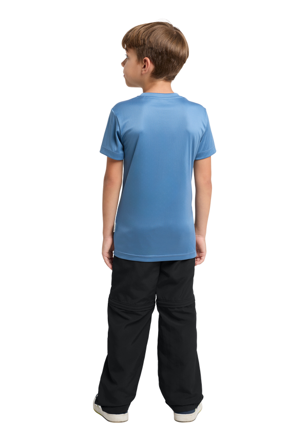 SAFARI ZIP OFF PANTS K black 164 Kids zip off trousers JACK WOLFSKIN