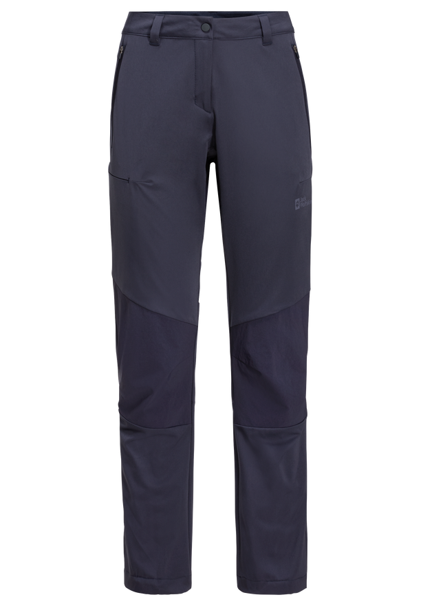 HIKING ALPINE PANTS W Graphite 40 Women s softshell hiking trousers JACK WOLFSKIN
