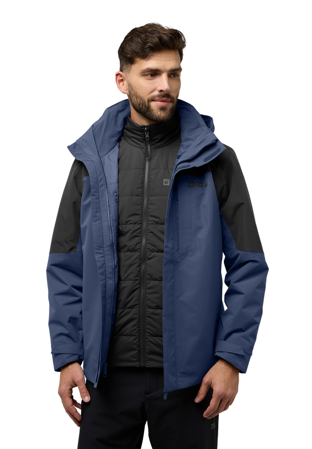 ROMBERG 3IN1 JKT M midnight sky S JACK WOLFSKIN