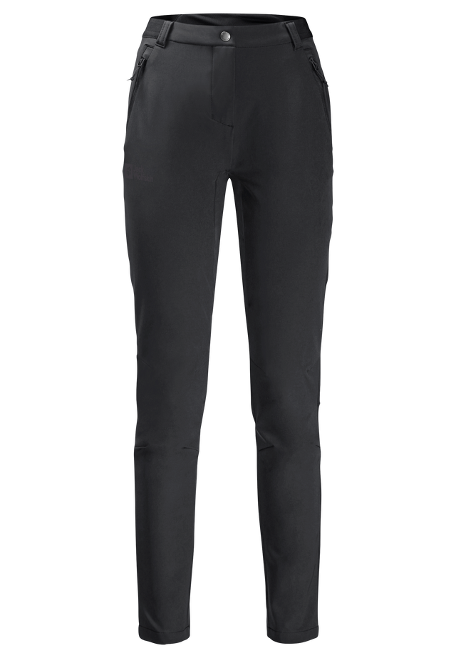 GEIGELSTEIN SLIM PANTS W black 38 Women s softshell hiking trousers JACK WOLFSKIN