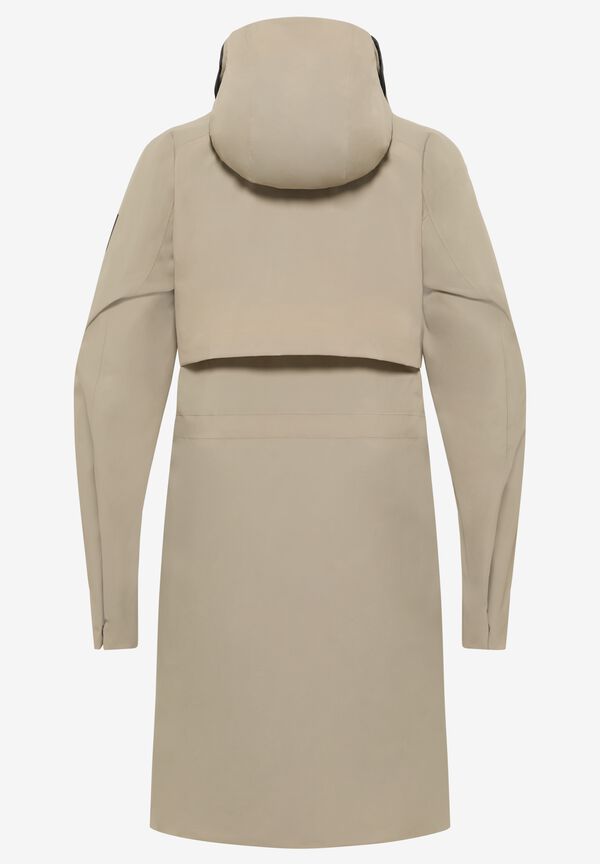 WELLSEE COAT W stone XXL Trenchcoat Damen Trenchcoat Damen