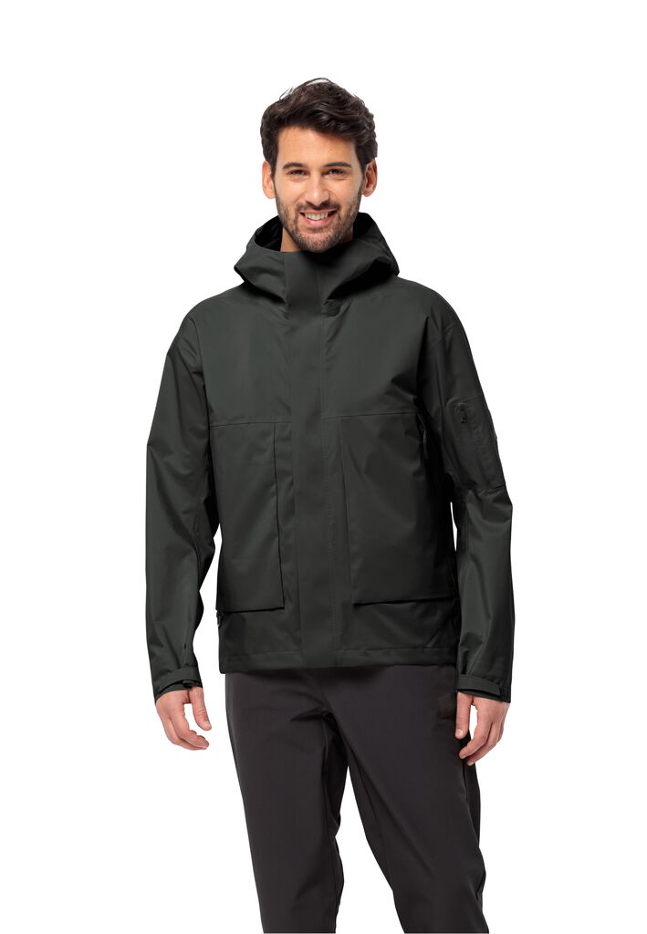 WANDERMOOD 3L JKT M granite black XXL Hardshell rain jacket