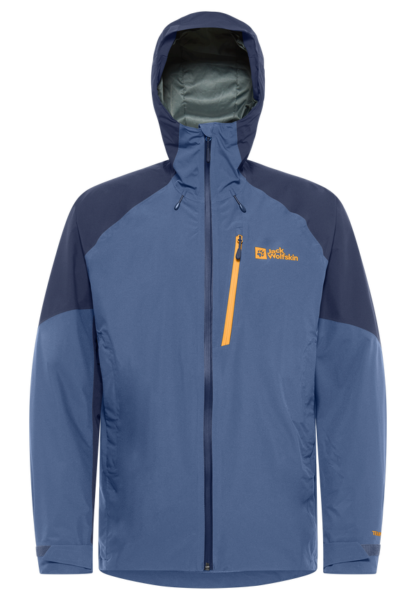 EAGLE PEAK 2L JKT M nature blue 3XL Men s rain jacket JACK WOLFSKIN