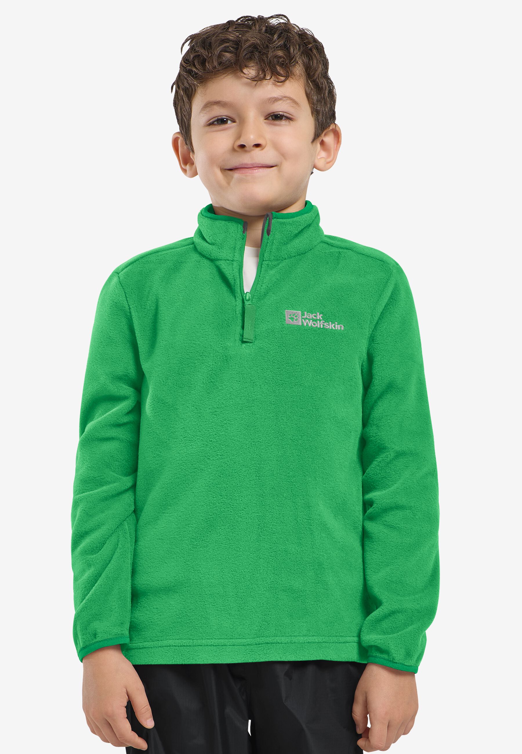 TAUNUS HALFZIP K mystic green 116 Jack Wolfskin