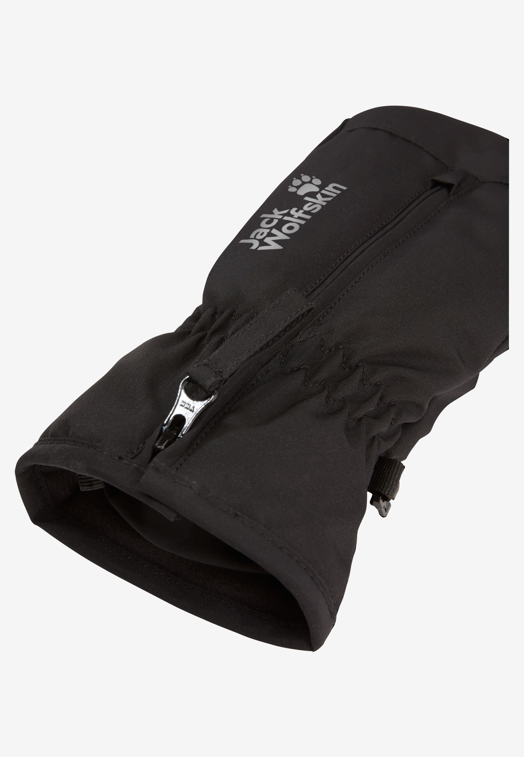 EASY ZIP MITTEN K black 92 Kids warm mittens JACK WOLFSKIN EASY ZIP MITTEN K black 92 Kids warm mittens JACK WOLFSKIN