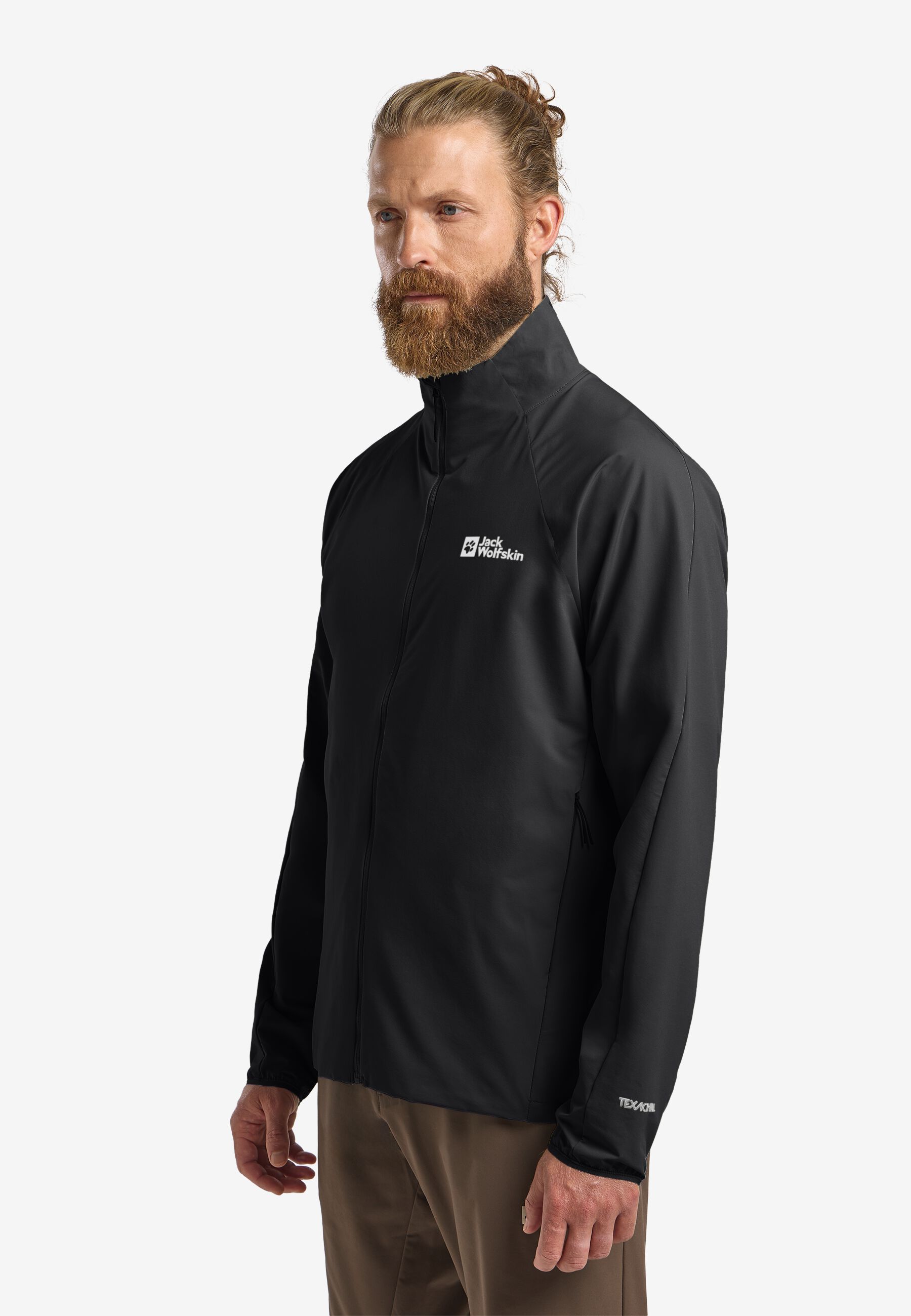PRELIGHT STRIDE JKT M black S Men's softshell jacket with sun