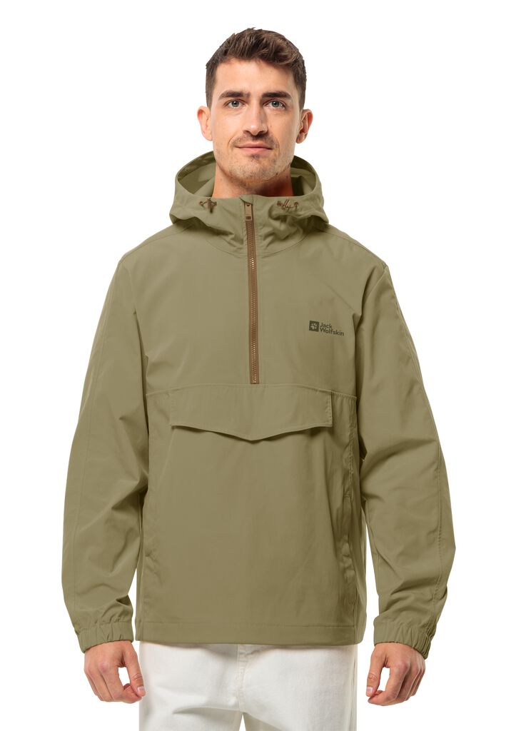 Jack Wolfskin Desert Wind Jacket DESERT WIND OVERHEAD M Bay Leaf