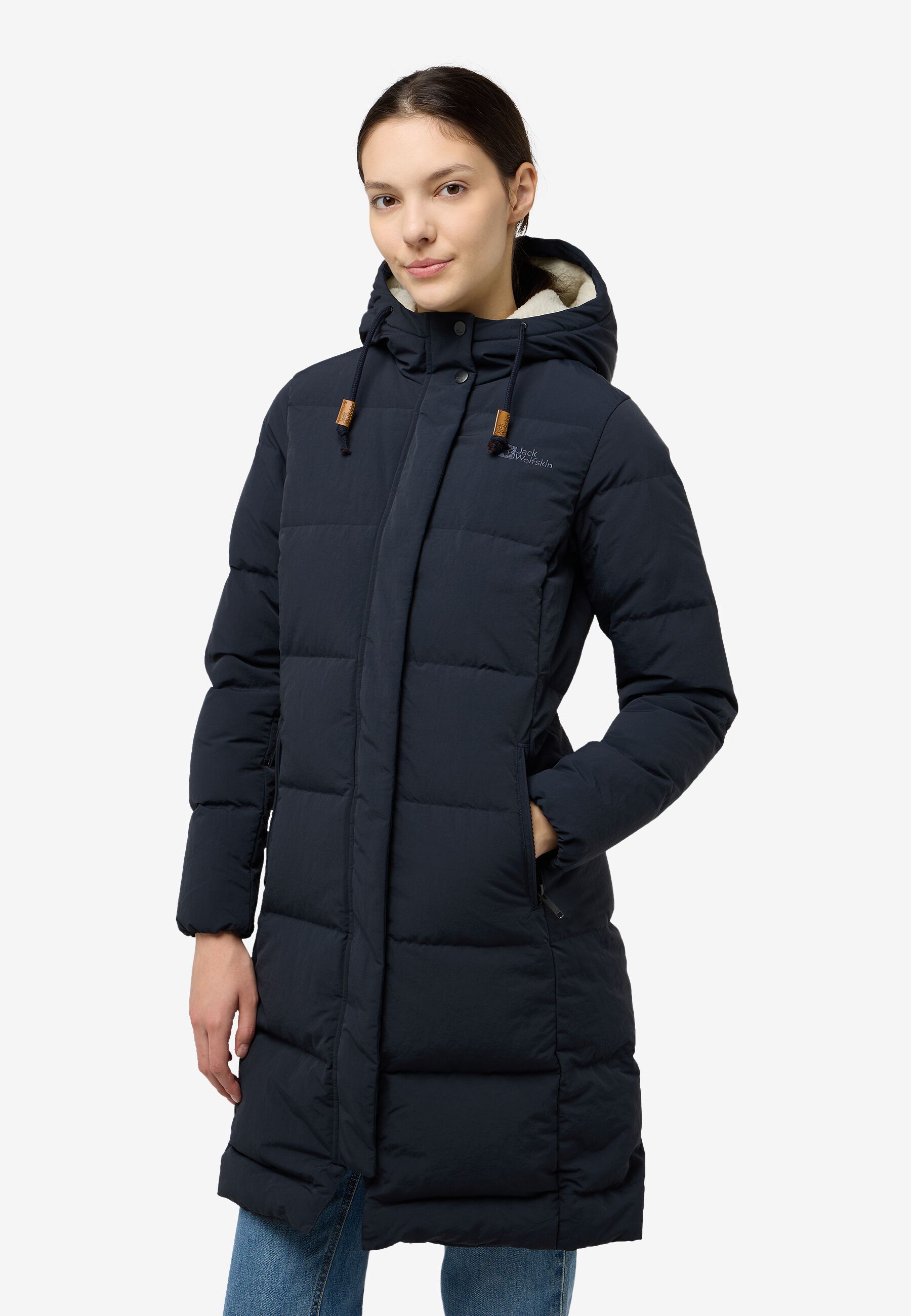 NORDLICHT COAT W RDS dark navy XL Women's down coat Women's