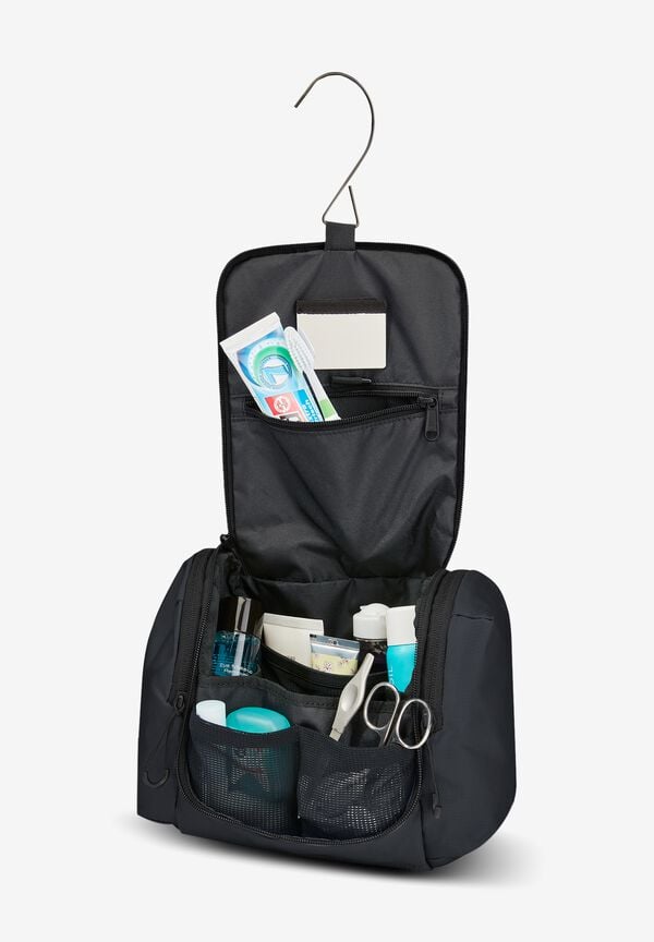 WANDERMOOD WASHBAG - Phantom One Size - Hanging toiletry bag 5 litres Hanging toiletry bag 5 litres JACK WOLFSKIN WANDERMOOD WASHBAG - Phantom One Size - Hanging toiletry bag 5 litres Hanging toiletry bag 5 litres JACK WOLFSKIN