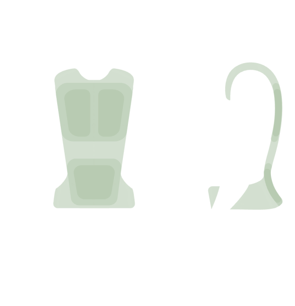 Illustration of the body mapping of the AERORISE technology