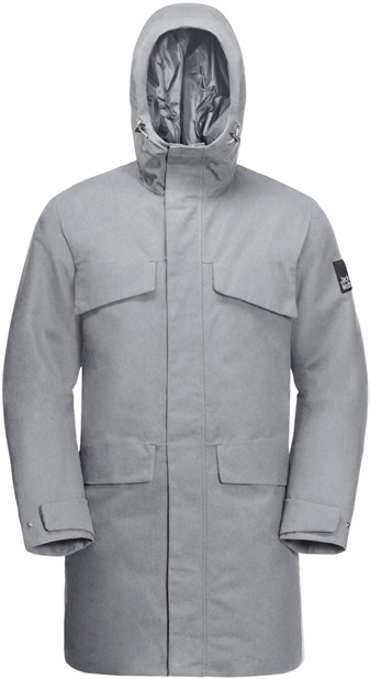 Jack wolfskin coastal range parka greenish grey 2025