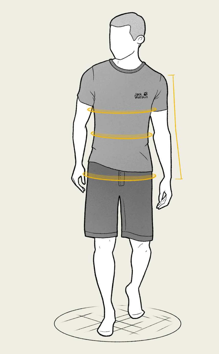 Jack wolfskin top size chart womens