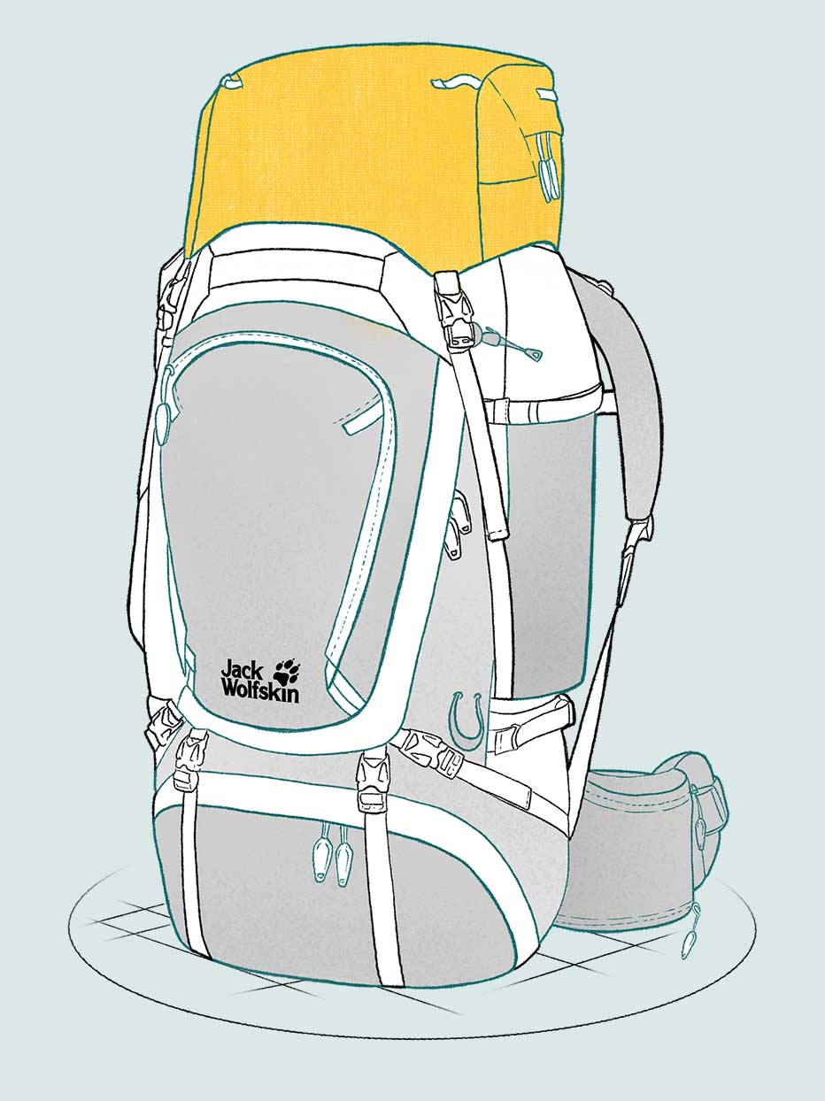 jack wolfskin waterproof backpack
