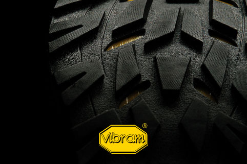 Premium-quality Vibram® sole banner