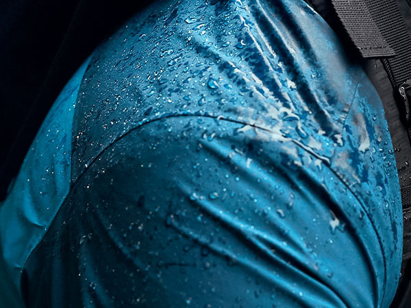 Close-up of a raincoat