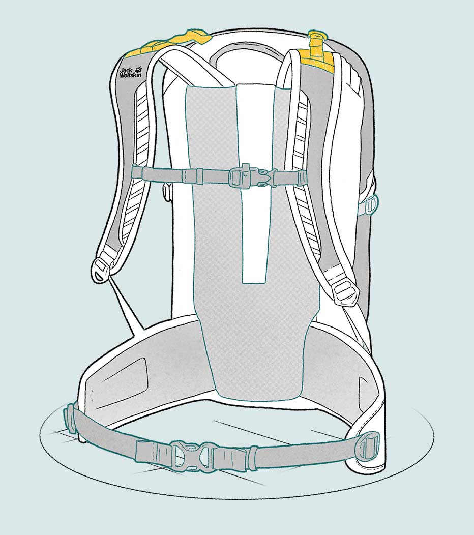 jack wolfskin small backpack